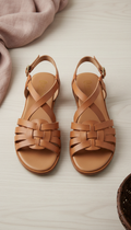 Heritage Tan Strappy Sandals