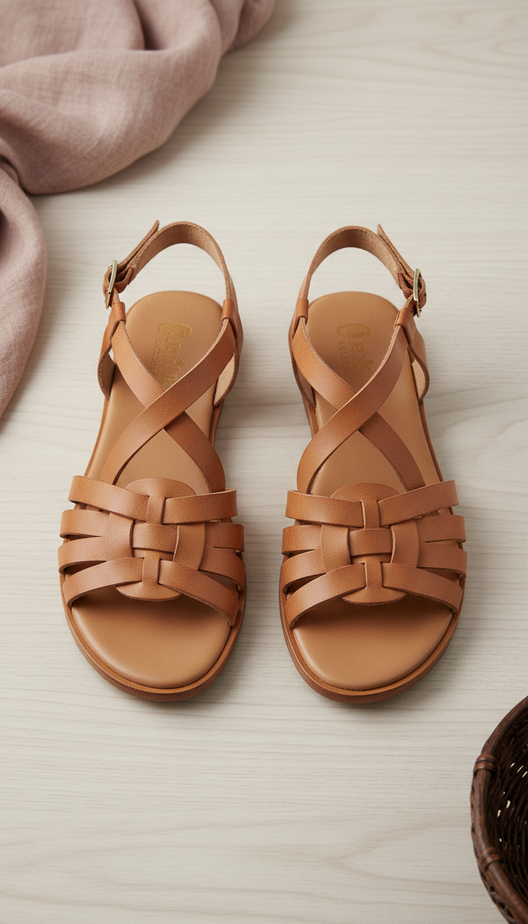 Heritage Tan Strappy Sandals