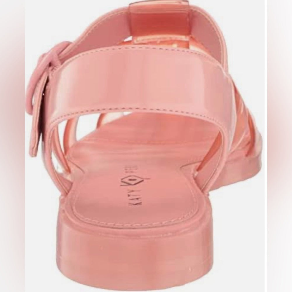 Pink Jelly Fisherman Flat Sandals