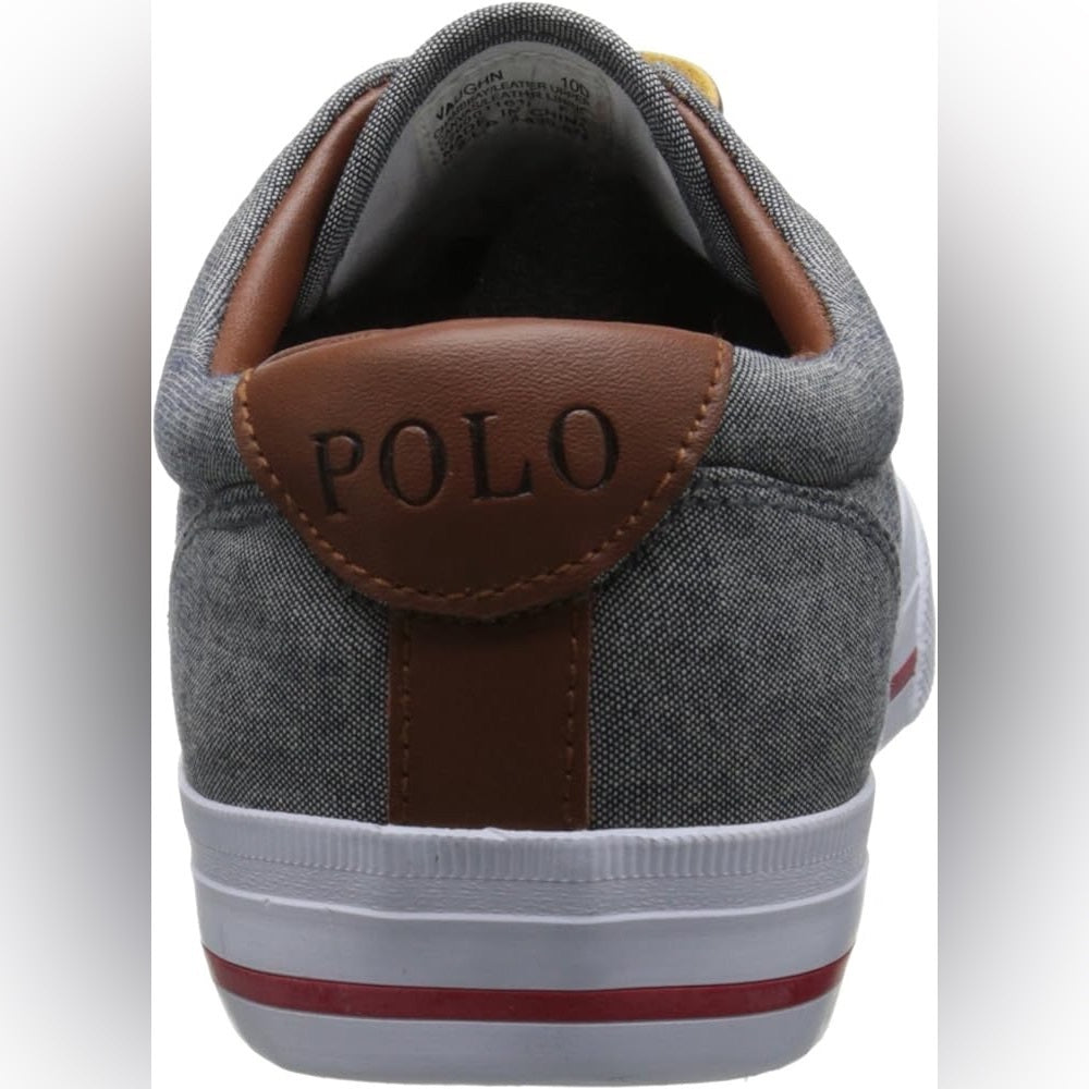 Gray Herringbone & Suede-Trim Low-Top Sneakers