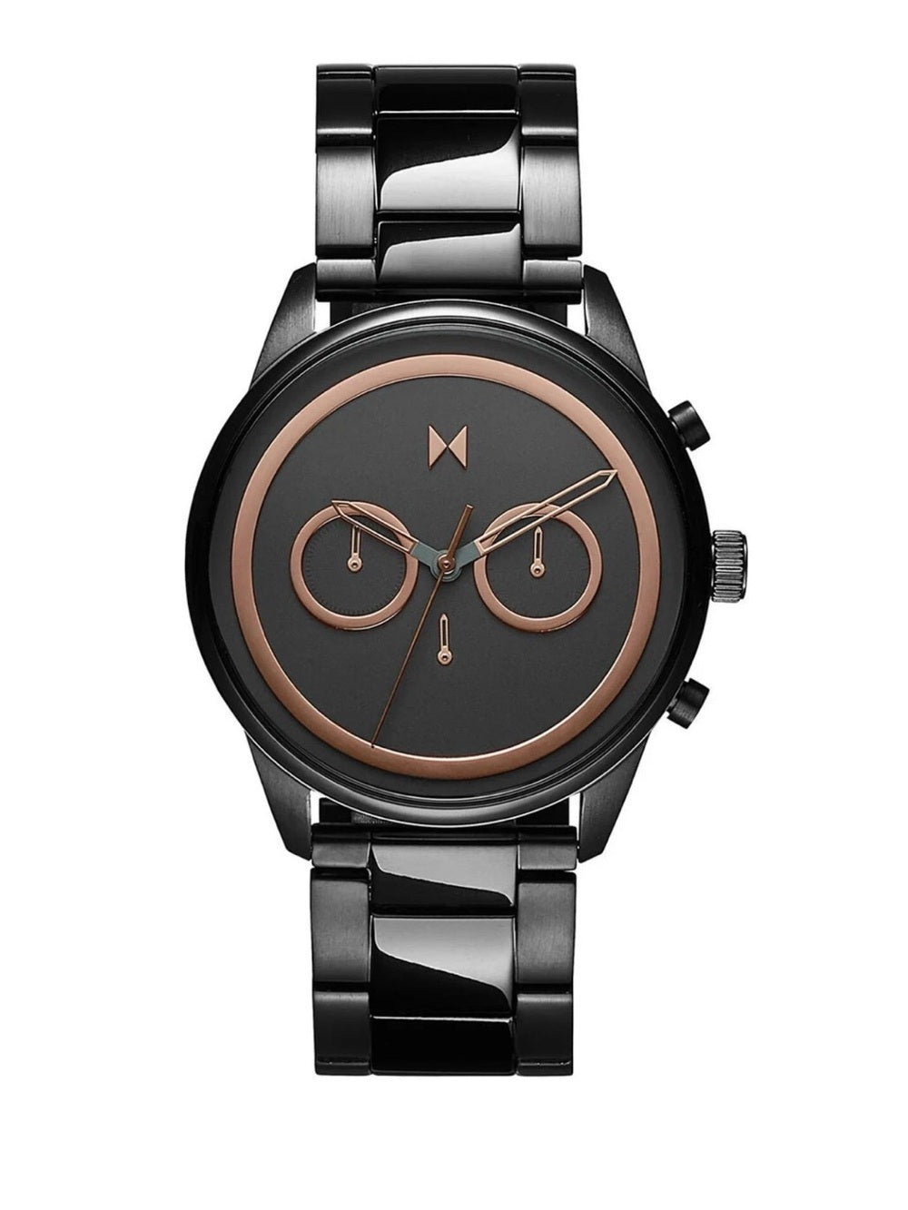 Gunmetal Stainless Steel Chronograph Watch